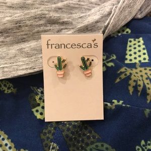 Francesca’s Cactus Earrings